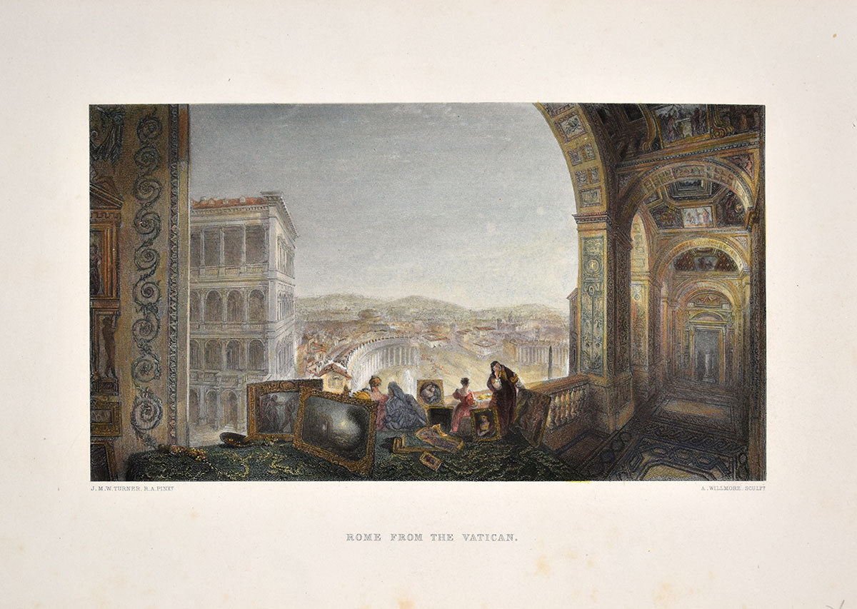 Jmw Rurner Rome Rome - Engraving | Antique Prints | J. M. W. Turner - Umanismo Athens