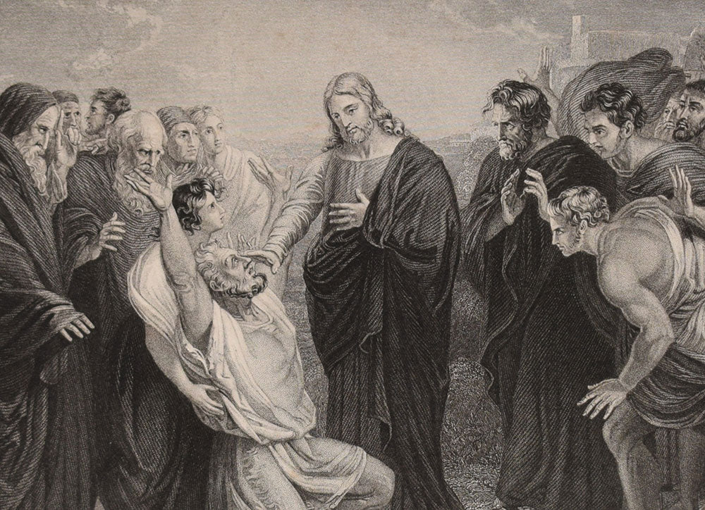 Jesus healing the blind man